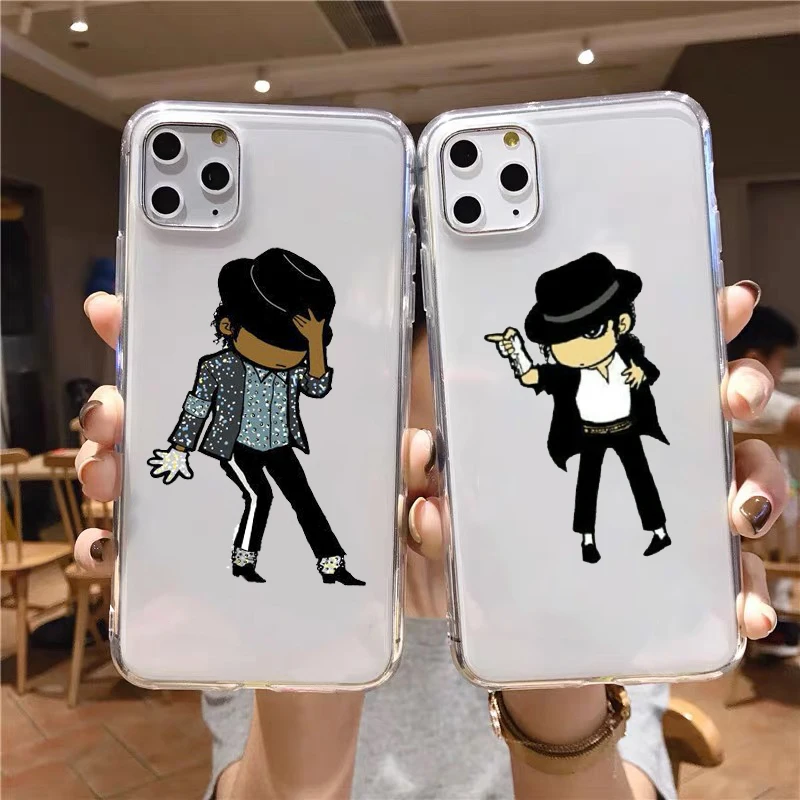 Модный мягкий чехол из ТПУ с рисунком певицы Майкла Джексона для iPhone 12pro 11Pro max 8 7 6s