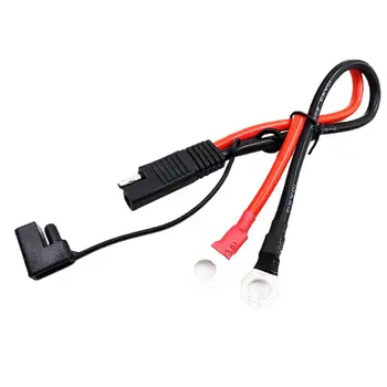 

New Battery Charging Cable SAE to O Ring Terminal Connectors Harness 10AWG SAE Cable