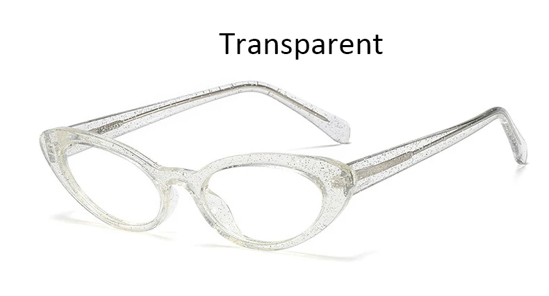 Transparent Ретро Винтаж маленькие кошачьи глаза рамка для очков женские высококачественные прозрачные линзы Модные прозрачные очки "Кошка" Пикантные очки оправа - Цвет оправы: Transparent