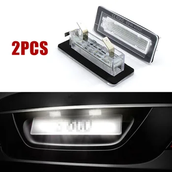 

2pcs 2x 18 SMD LED License Plate Number Light Lamp Error Free For Benz Smart Fortwo Coupe Convertible Type 450 451 accessories