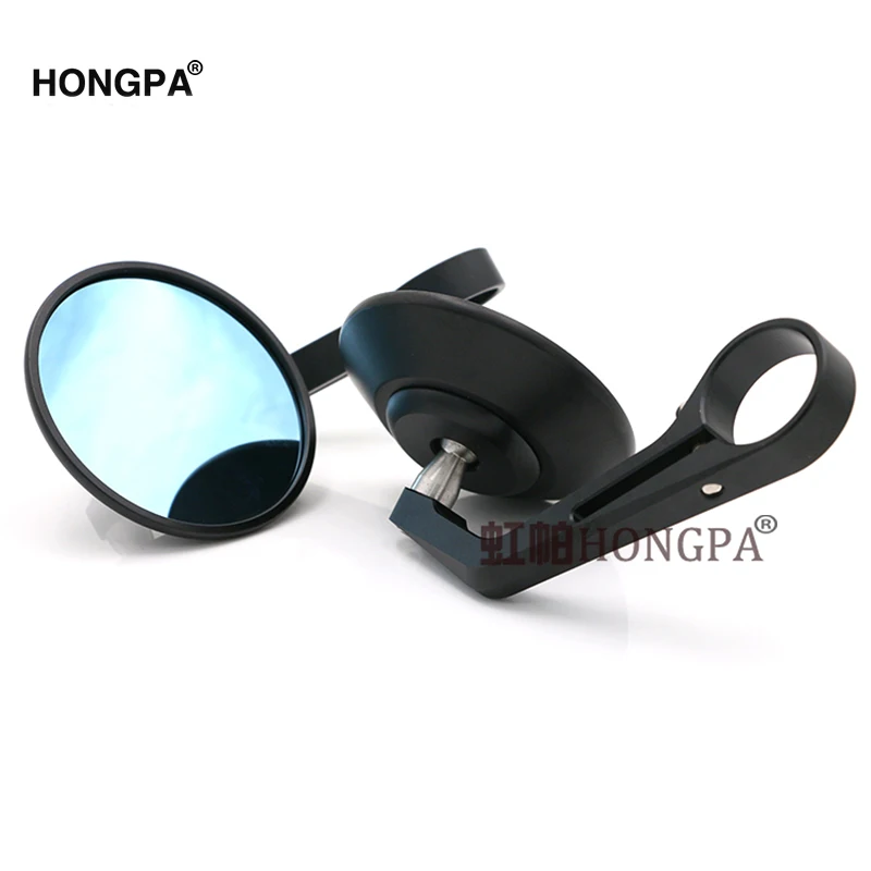 Round 7/8" Handlebar Aluminum Alloy Motocycle Rearview Mirrors Moto End Motor Side Mirrors Motorcycle Cafe Racer Accessories
