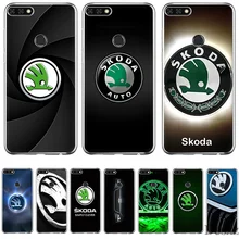 Чехол с логотипом для автомобиля Skoda для huawei P30 P20 P10 P9 P8 Lite Pro Plus P Smart Mini чехол для телефона жесткий чехол