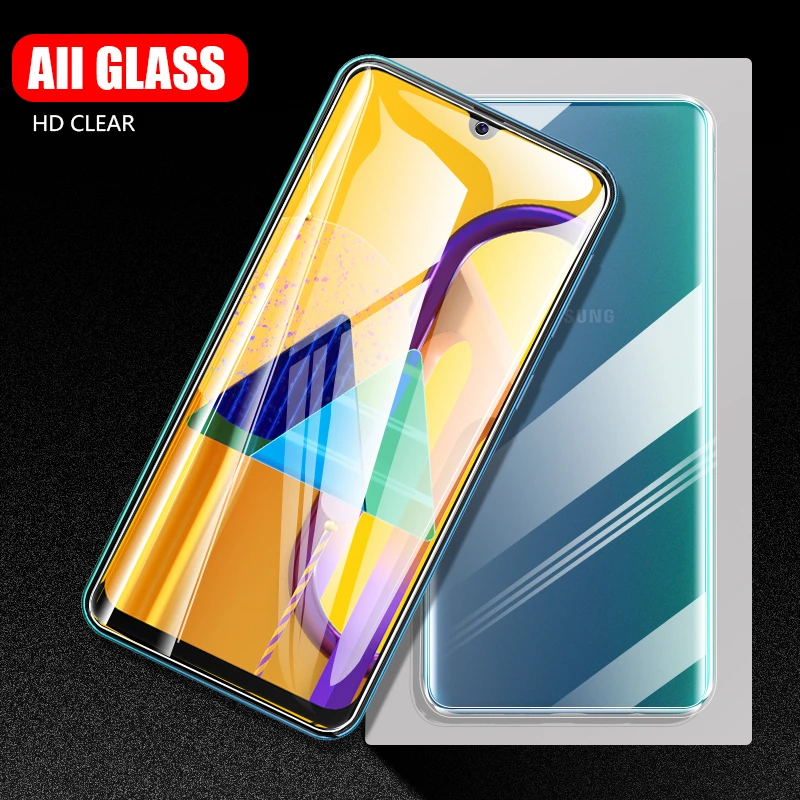 Полностью покрывающее закаленное Стекло для samsung Galaxy M30S Экран протектор весь клей защитный Стекло для samsung Galaxy M30S Стекло комплект одежды из 2 предметов