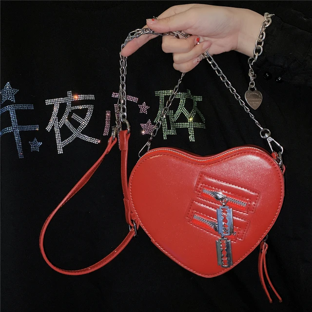 Loved So Dearly Heart-Shaped Crossbody Bag