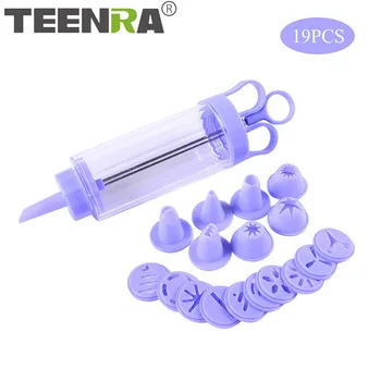 

TEENRA Cookie Press Making Gun Cookie Press Kit Gun Manual Biscuit Cookie Press Baking Tools Biscuits Cake Decoration
