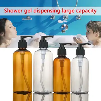 

200ml/300ml Dispenser Bottle Shower Gel Soap Dispenser Capacity Large Bottle Empty Bathroom Shampoo Lotion For Travel W0J7
