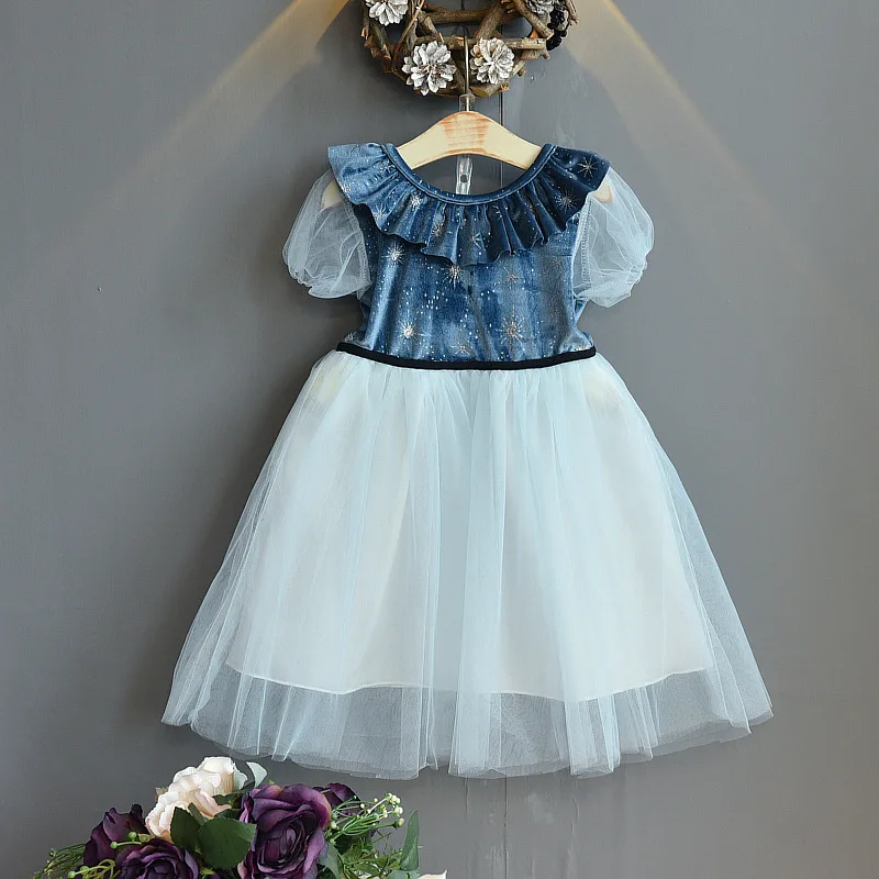 Girl Dresses Summer Kid Clothes Princess Anna Elsa Dress Snow Queen Cosplay Costume Party Children Clothing | Детская одежда и