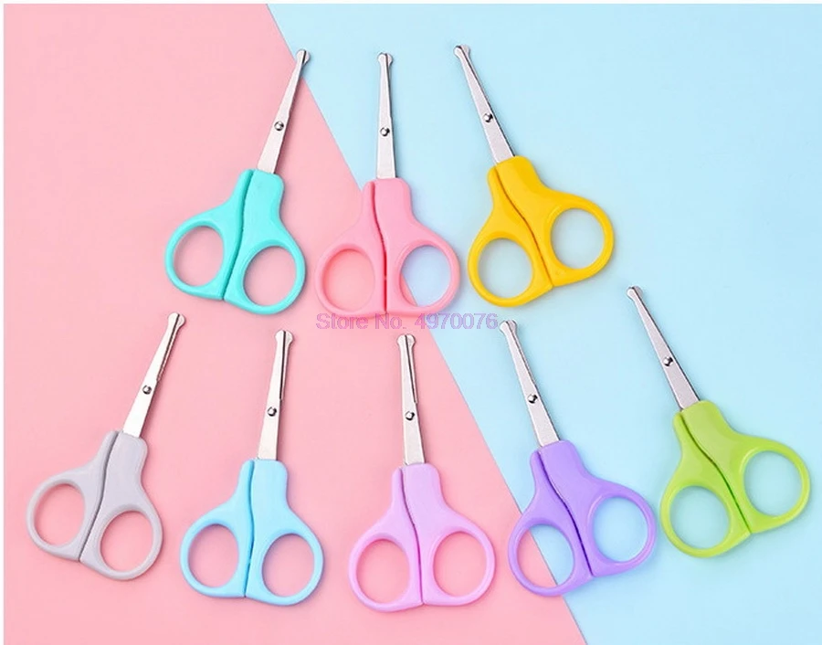 Безопасные ножницы из нержавеющей стали для маникюра и педикюра 8 цветов 1000 шт.