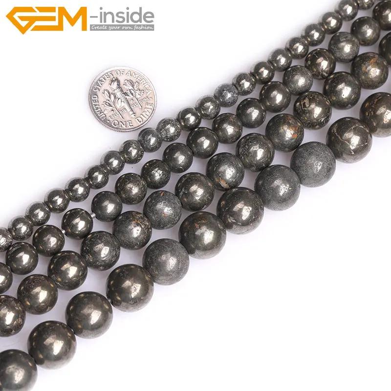 Natural Silver Gray Pyrite Cubes Square Gemstone Beads For Jewelry Making 15"DIY 