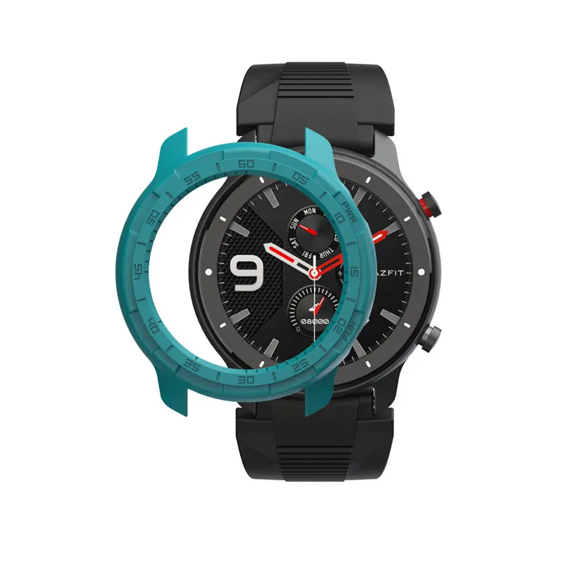 Для Amazfit GTR 47 мм чехол защитный чехол умных часов для Xiaomi Huami Smartwatch крышка аксессуары - Цвет: Mint green for GTR