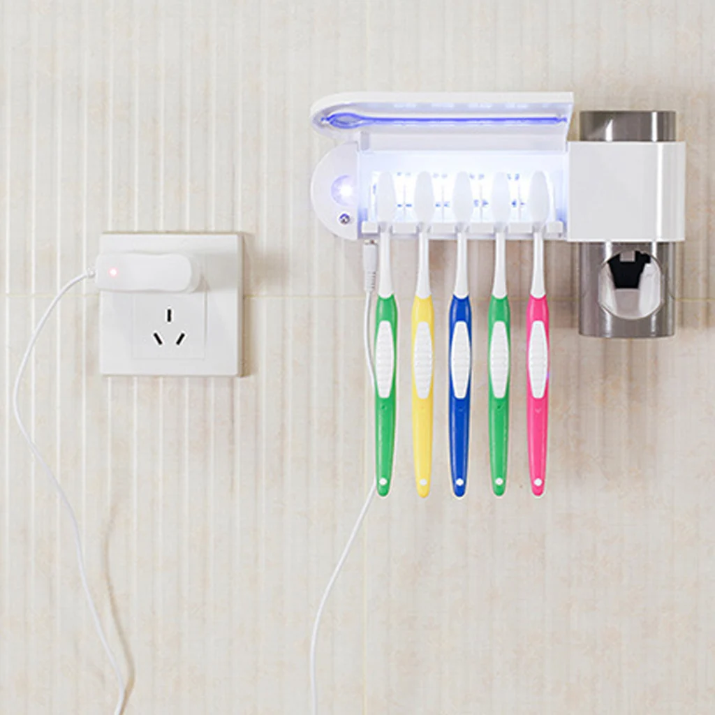 Автоматический диспенсер для зубной пасты ультрафиолетовый свет зубная щетка стерилизатор соковыжималка Multifuncional ящик для хранения для ванной комнаты Holers