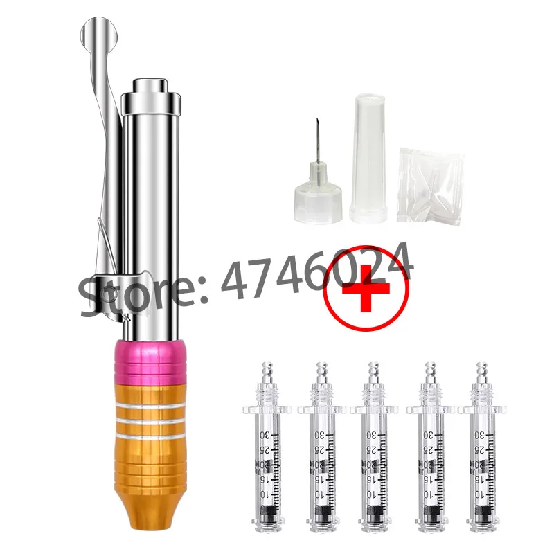 0.3ml gold pen kit 0,3 м ручка высокого давления гиалуроновой кислоты настраиваемый игольчатый Регулятор- ручка Гиалуроновая кислота инъекции кожный наполнитель инжектор для кожи автомобиля - Номер модели: 0.3ml gold pen kit