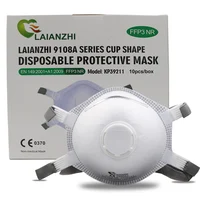 Air Valve LAIANZHI FFP3 CE Cup Type mask  Protective masks disposable pm2.5 masks harmful 99% hygiene mask filter Headwear mouth 1