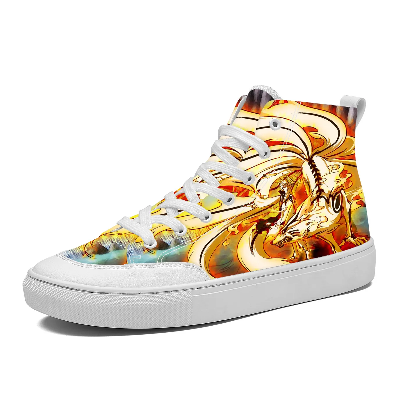 Fashion High-top Vulcanize Canvas Shoes for men Custom Anime Print Spring Casual Lace-up Breathable Flat tenis masculino X13-21