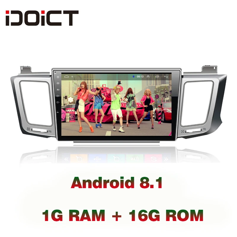 Автомобильный DVD-плеер IDOICT Android 9 1 с GPS-навигацией мультимедийный плеер для Toyota Rav4