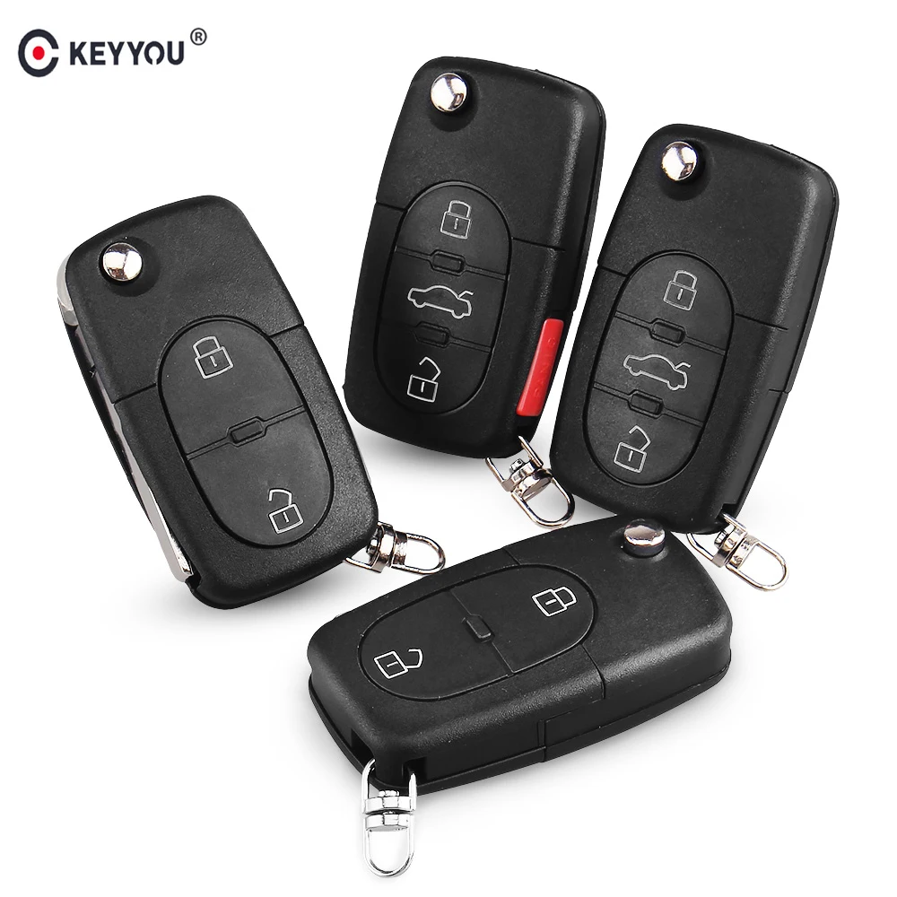 KEYYOU 2 кнопки дистанционного откидного автомобильного ключа Корпус Корпуса CR1616