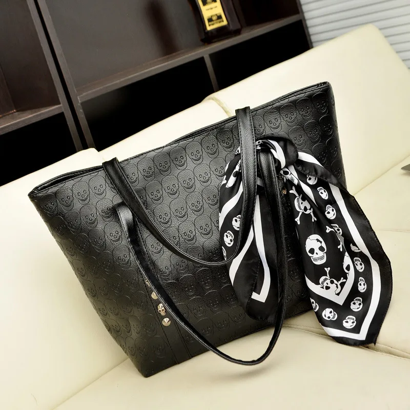 

Bag 2019 New Style Europe And America Fashion ku peng Grams Rivet Skull liu ding bao One-Shoulder Handbag WOMEN'S Bag Fashion Ba