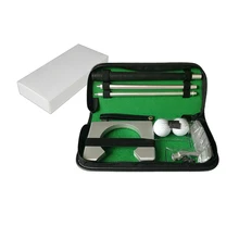 Portable Golf Putter Putting Trainer Set Indoor Training Equipment Golfs Ball Holder Training Aids Tool with Carry Case