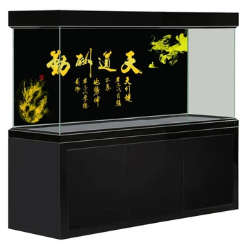 

[JX-1025] Fish Tank Background HD Calligraphy Series Aquarium Sticker Mural Decoration Painting Pattern Size Can Be Customized