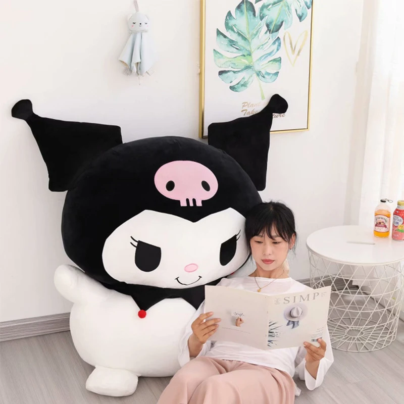 Аниме милая Подушка Kuromi Melody 25 дюймов подушка 65 см мягкая плюшевая кукла игрушки