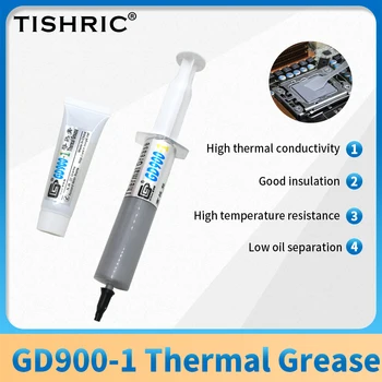 

TISHRIC 30G GD900-1 Heatsink Plaster Processor Cooler Thermal Paste For CPU Water Cooling Cooler CPU Cooler Thermal Grease GD900