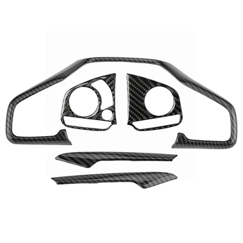 

3Pcs Car Steering Wheel Frame Cover Trim Stickers & 2 Pcs Steering Wheel Button Panel Cover Sticker Trim