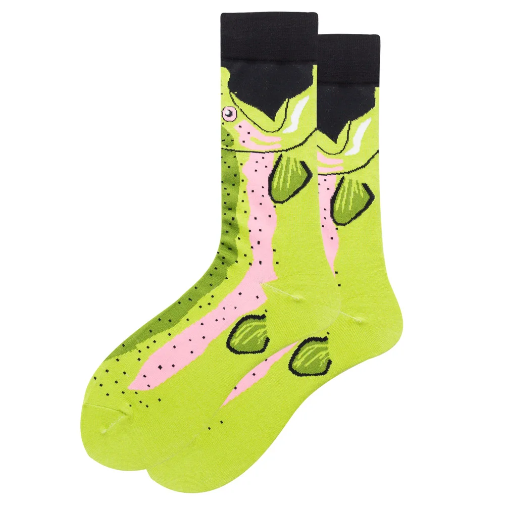 В Корейском стиле Harajuku новинка носки унисекс авокадо бананов свежие фрукты печати хлопковые носки Веселые счастливые мужские носки, подарок на Рождество - Цвет: 4