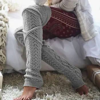 

Over the Knee Long Sock Knit Warm Thigh High Socks Women Cotton Sexy Stockings
