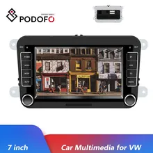 Podofo автомобильный мультимедийный плеер 7 ''для VW Android зеркальные звенья автомобильные радио Bluetooth Mp5 Аудио плеер аудио стерео 2DIN радио Coche