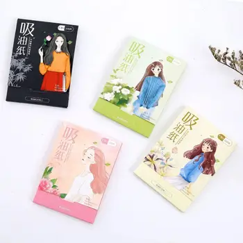 

100pcs/pack Plant Fibres Linen Pulp Makeup Cleansing Oil Absorbing Face Paper Absorb Blotting Cleanser Face Tool