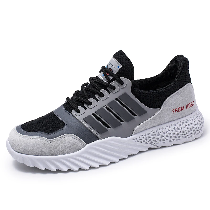 Новое поступление, спортивная обувь для бега, мужские уличные кроссовки для мужчин, дышащие, для фитнеса, мужские кроссовки, Zapatos de hombre, Прямая поставка - Цвет: JK08-Gray