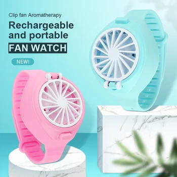 

TOP Newest Fan Watch Ladies Sport Cool Summer Lazy Fans Rechargeable USB Innovation Wrist Watch Children Fans ventilateur