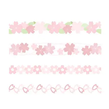 

DIY Cartoon Paper Masking Tapes Flower Hollow Adhesive Tape Paper Supplies School Decorative B4M7