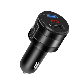 

Bluetooth 5.0 Car FM transmitter wireless hands-free audio receiver Car MP3 player car accessories dual USB quick Charger
