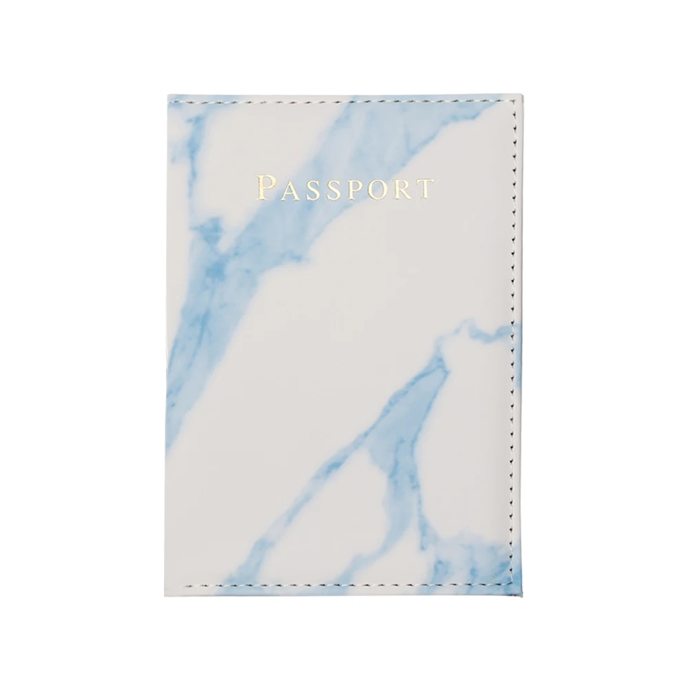 NEW Marble Pattern Passport Cover Women PU Leather Women Travel Passport Holder Designer Covers on The Passport Storage Bag - Цвет: 3