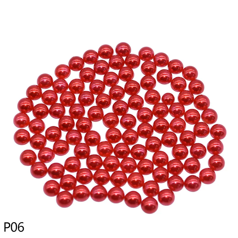 1000Pcs Pearl Stickers Trim Rhinestones for Nails Phone DIY Flatback Manicure Pearl Beaded Appliques Clothes Stickers - Цвет: P06