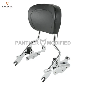 

Motorcycle Black Backrest Sissy Bar 4 Point Docking Kit with Pad case for Harley Street Glide 2009 2010 2011 2012 2013