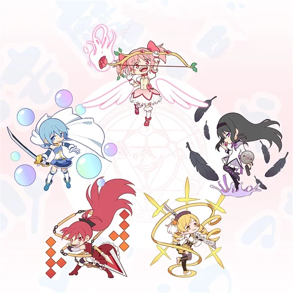 Аниме Puella Magi Мадока Magica Akemi Homura Tomoe Mami Сакура косплей фигурка на акриловой