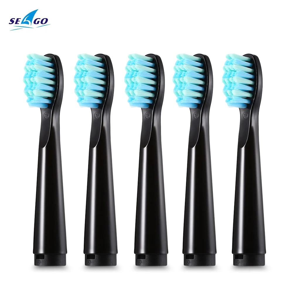 

5PCS SEAGO Replacement Toothbrush Heads for SEAGO SG503 SG - 507 electric toothbrush Top quality Soft bristles brush head