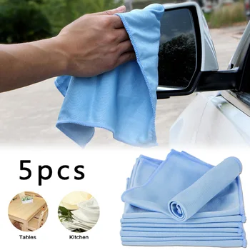

Car Cleaning Towels 5Pcs 30x30cm Replacement Parts Microfiber Windshield