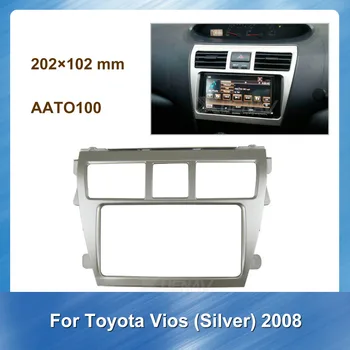 

2DIN Car Radio Fascia for TOYOTA Vios 2007-2012 Belta 2005-2008 Yaris Sedan 2006-2012 Refitting DVD Auto Bazel Audio Frame
