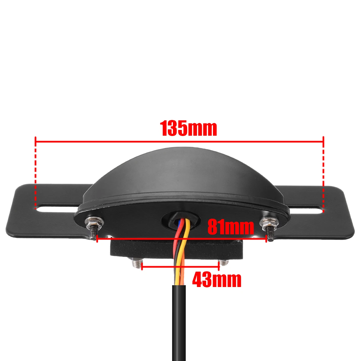Mayitr 1pcs 12V 8+6 LED Motorcycle Tail Brake License Plate Lights Smoke Turn Signals Lamp For ATVs Dirt Bike Buggy