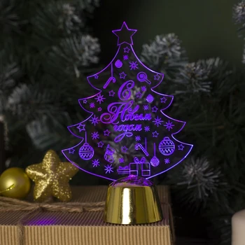 

Light stand "Christmas tree with gifts", 14x9.5 cm, (batteries included), 1 LED, RGB 2446491