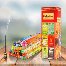 Индийская благовония палочка сандалового дерева Тибетская с ароматом ладана чистый воздух домашние специи Будда поставка 1 большая коробка с 25 маленькими коробками