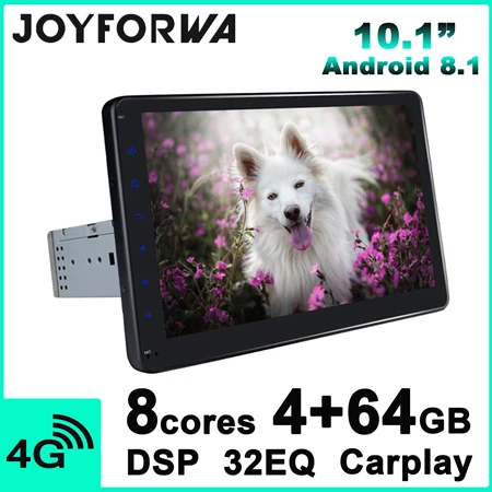 Carplay DSP 10.1" 2Din Android 8.1 Car Multimedia Radio for Volvo S80 S60 S40 XC90 GPS Subwoofer SPDIF DVR DAB+ WiFi 4G SIM OBD - Цвет: 10inch 4GB 1Din