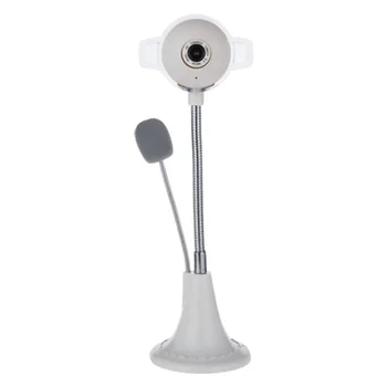 

Computer Camera, Desktop Notebook with Microphone Built-in Colorful Breathing Light USB Drive-Free HD Video Live Camera