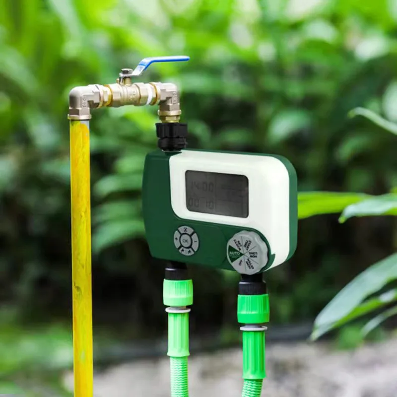 Garden Electronic Watering Timer Irrigation Controller Programmable Automatic Smart System Faucet with 2 Outlet | Дом и сад