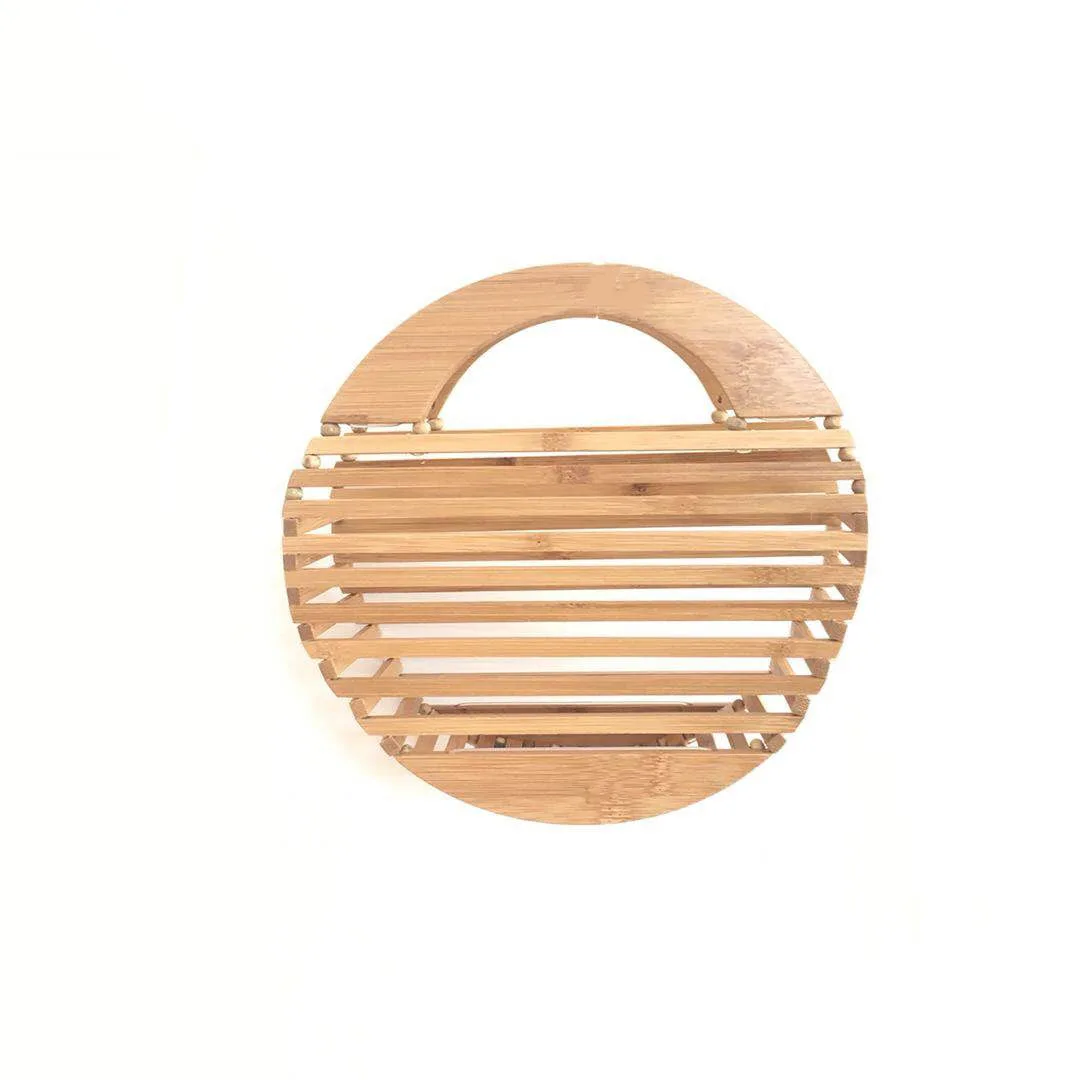 

Round Lady Clutch Bag Apple Molded Bamboo Bag Mini Handmade Brand Designer Woman Tote Bag High Quality Small Handbag Bag