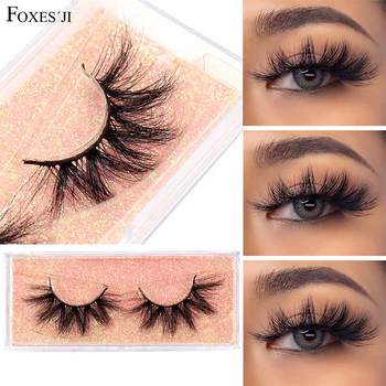 

FOXESJI Lashes Mink Eyelashes Eyelash Extension Fluffy Soft Handmade High Volume False Eyelashes 3D Mink Lashes Cross Lash K41