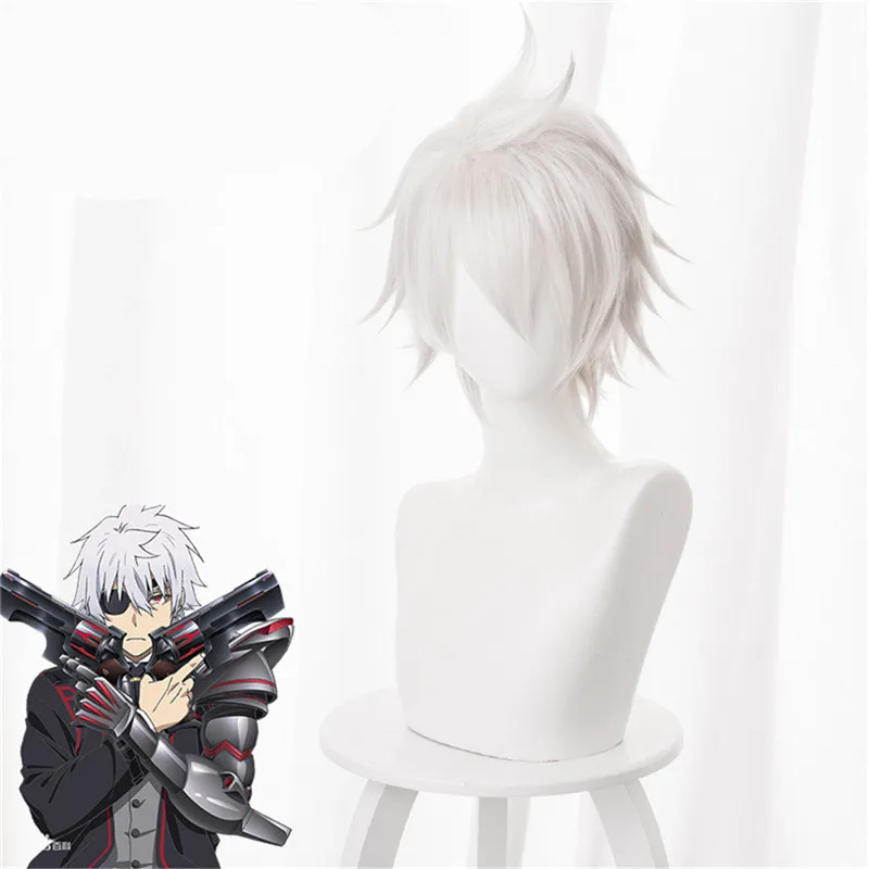 

Arifureta: from Commonplace to World's Strongest Hajime Nagumo 30cm Short Silver Heat-resistant Fiber Hair Costume Cosplay Wig